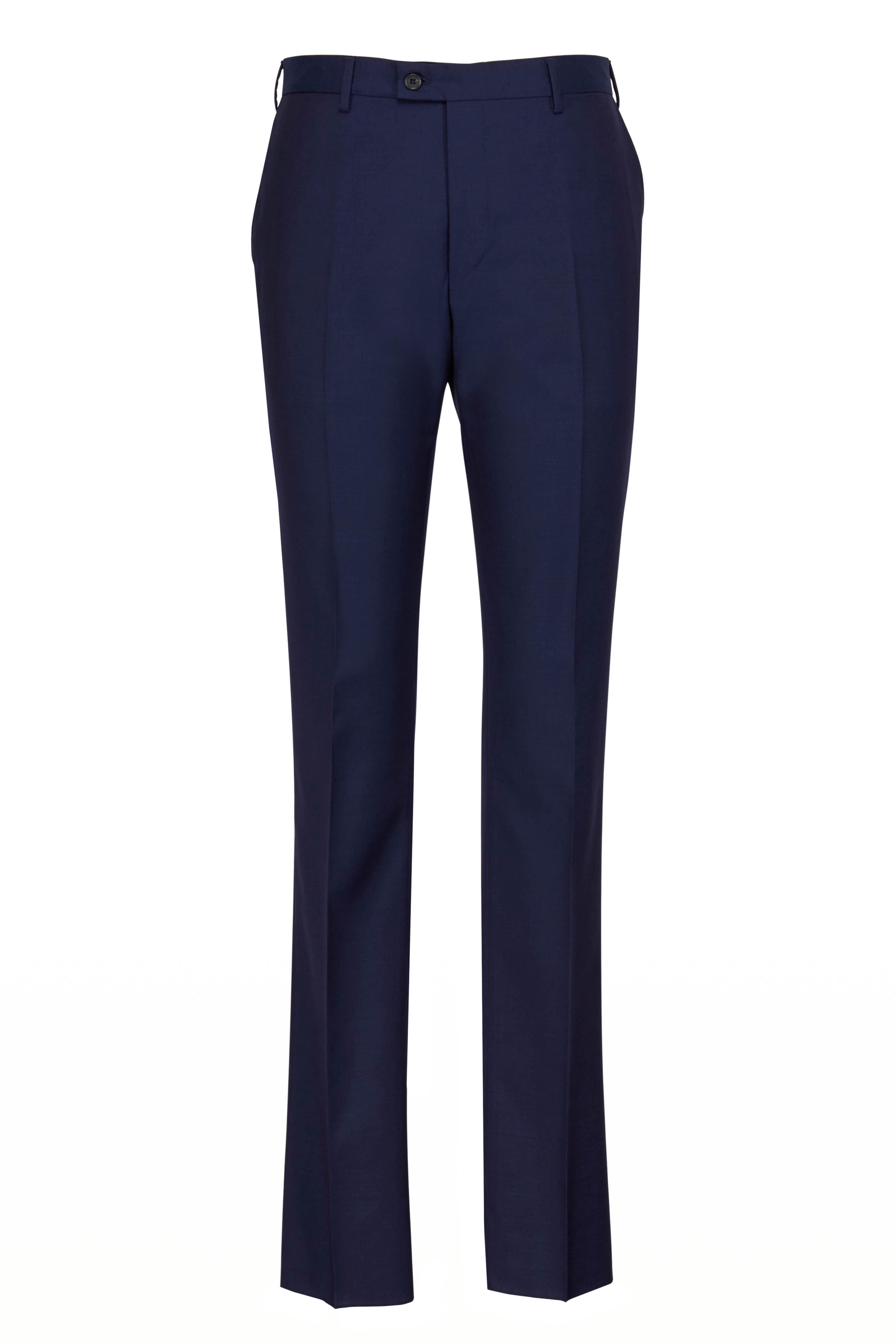 Lanvin - Attitude Solid Blue Wool Suit