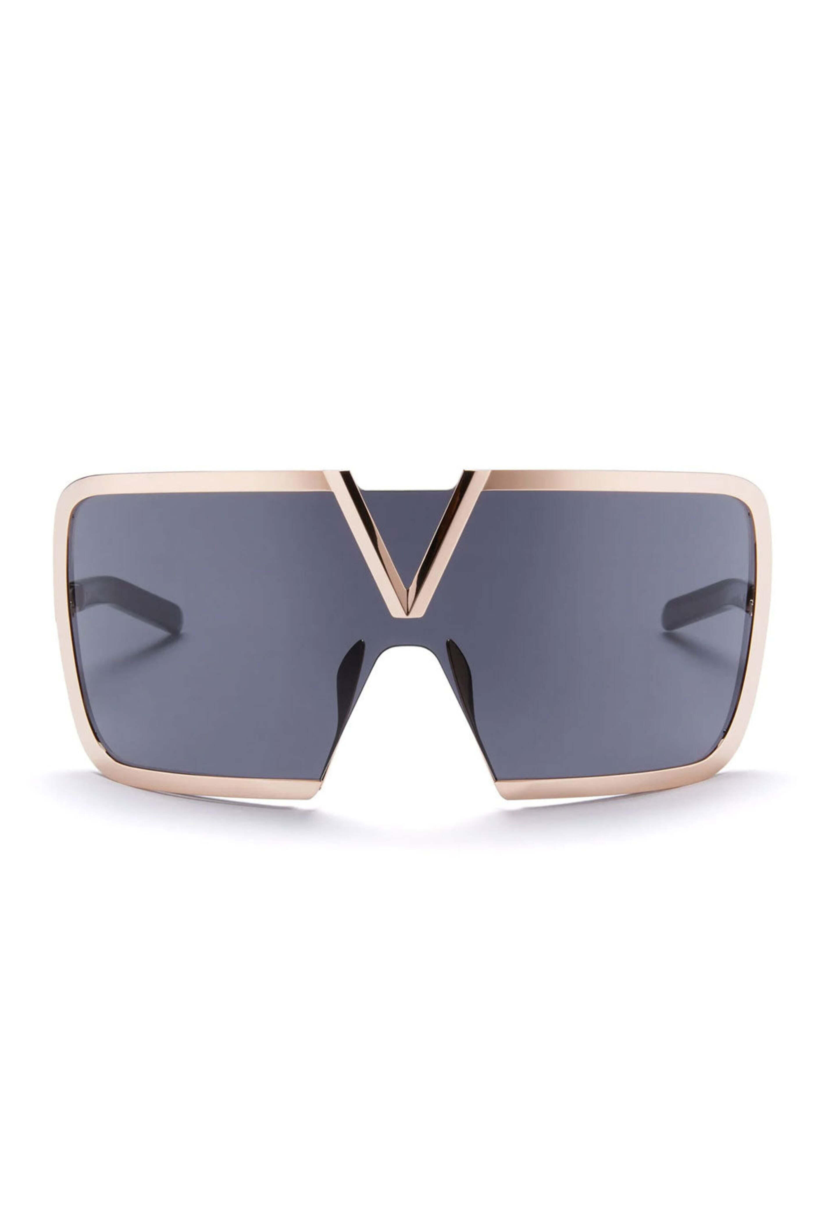 Valentino Garavani - Romask Sunglasses in Black and Rose Gold