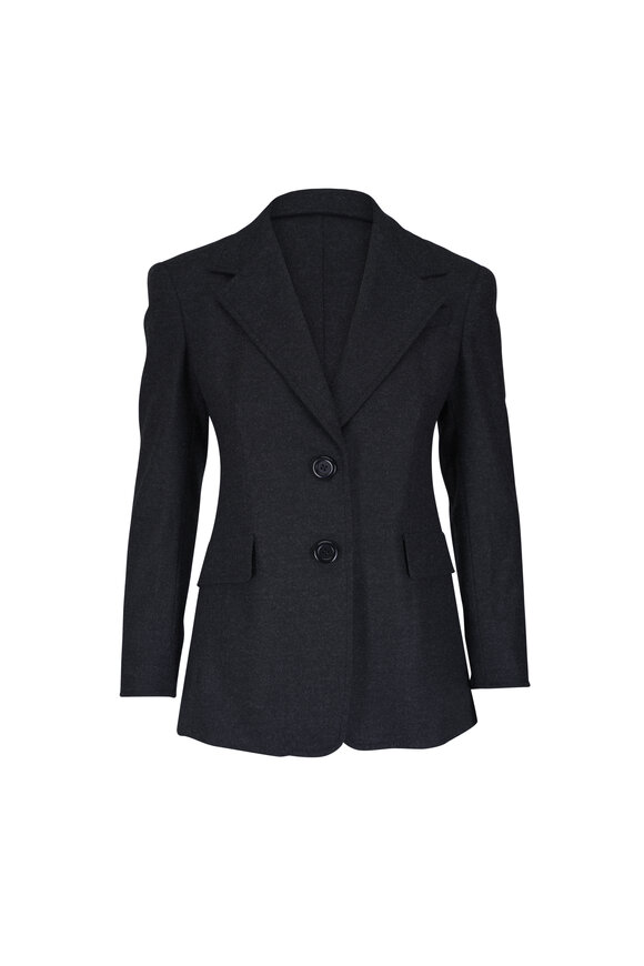 Giorgio Armani - Pink Pleated Tulle Zip Front Silk Blazer