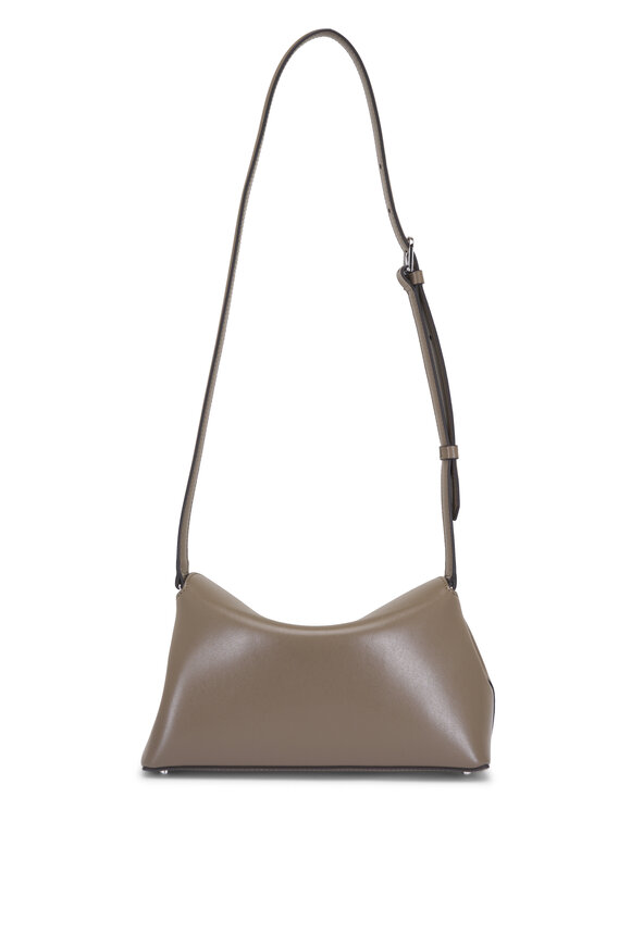 Totême T-Lock Taupe Leather Clutch - view 2