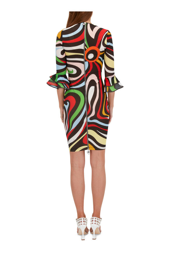 Pucci - Multicolor Abstract Print Bodycon Dress