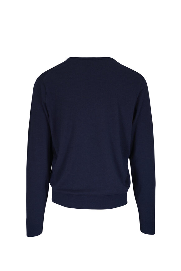 Peter Millar Excursionist Flex Navy Crewneck Sweater - view 3