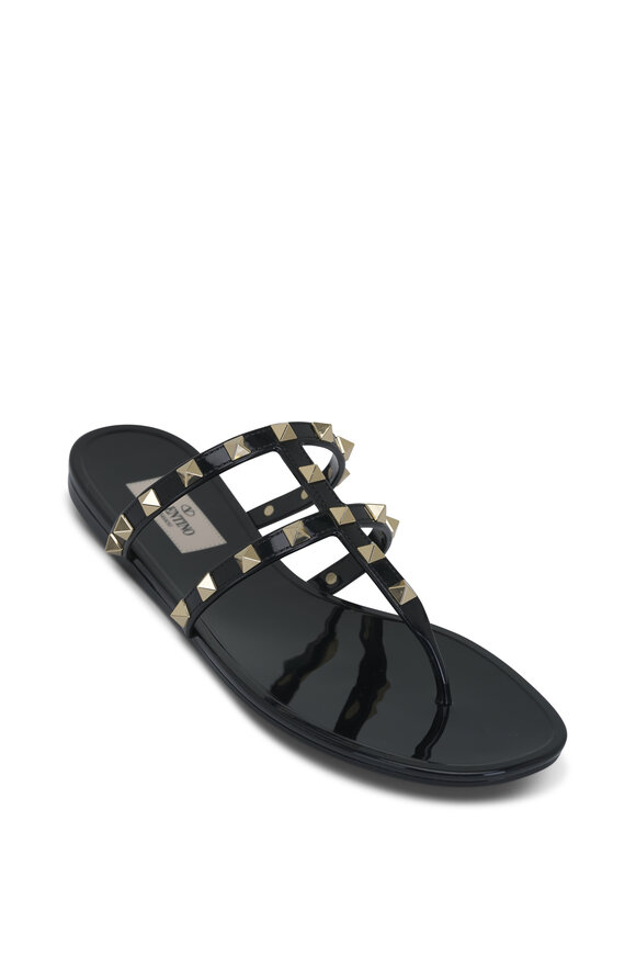 Valentino Garavani - Black Rockstud Sandal