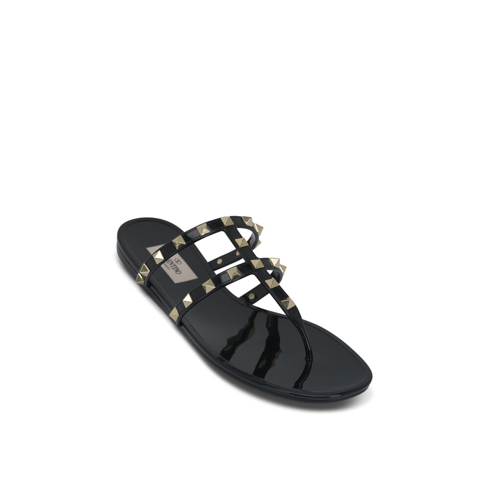 サンダル VALENTINO GARAVANI Men Sandals Black 6Y2S0J93MYC 0NO Valentino Garavani Slides Size 12 US