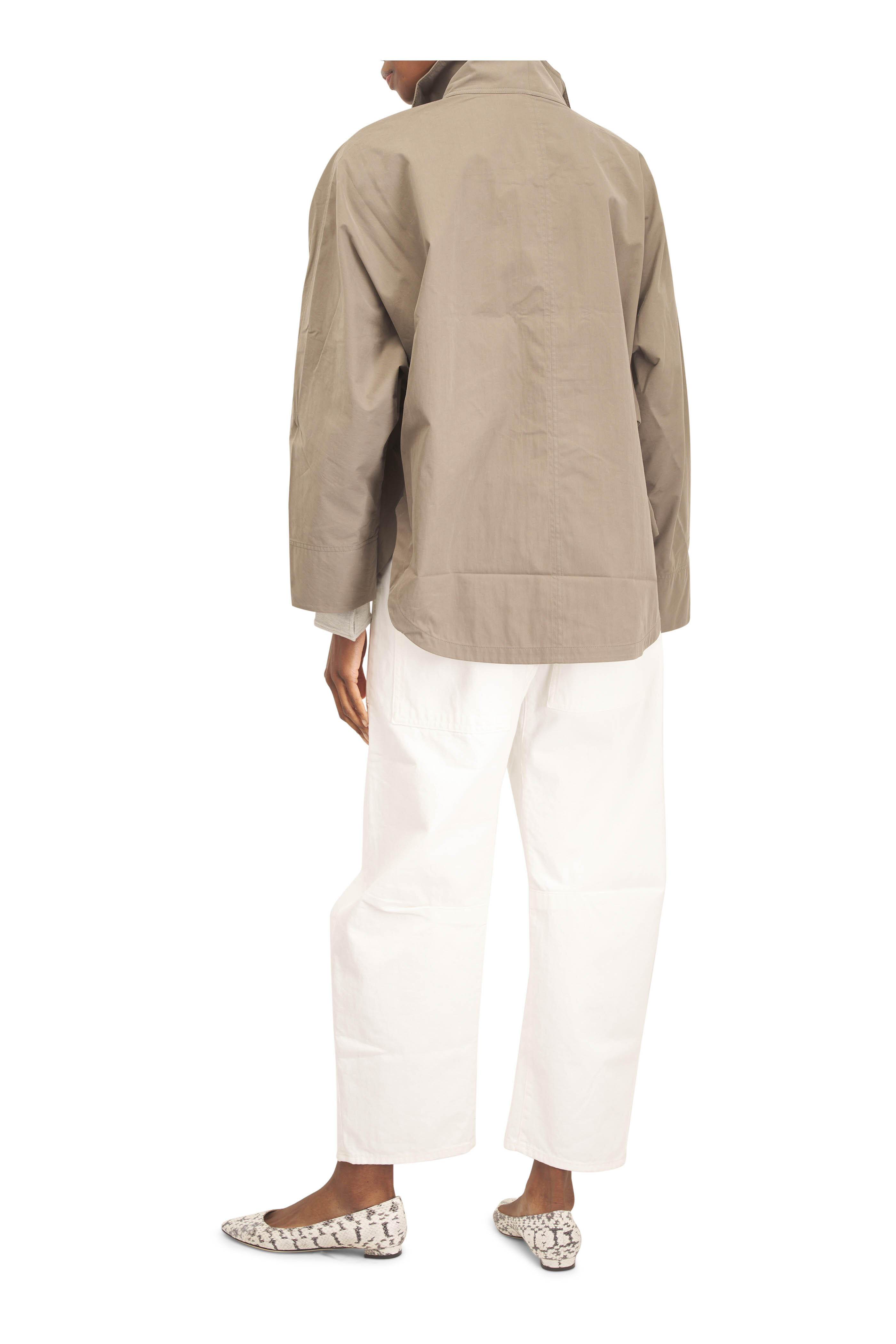 Totême - Summer Parachute Clove Cotton Jacket - view 3