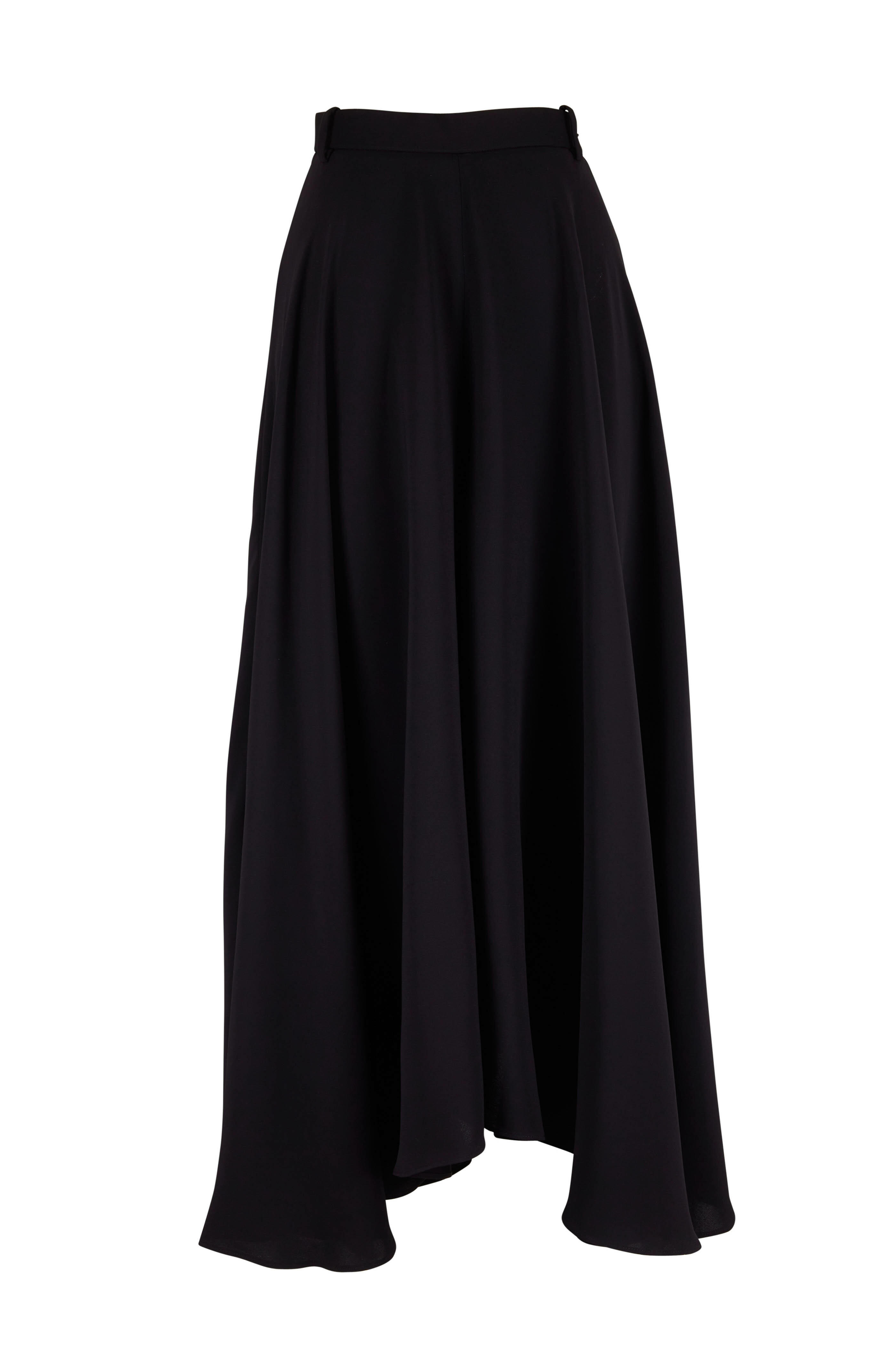 Khaite - Virginie Black Pleated Skirt Pant