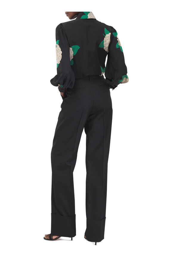 Valentino Multicolor Apres L'Hiver Print Silk Blouse - view 3