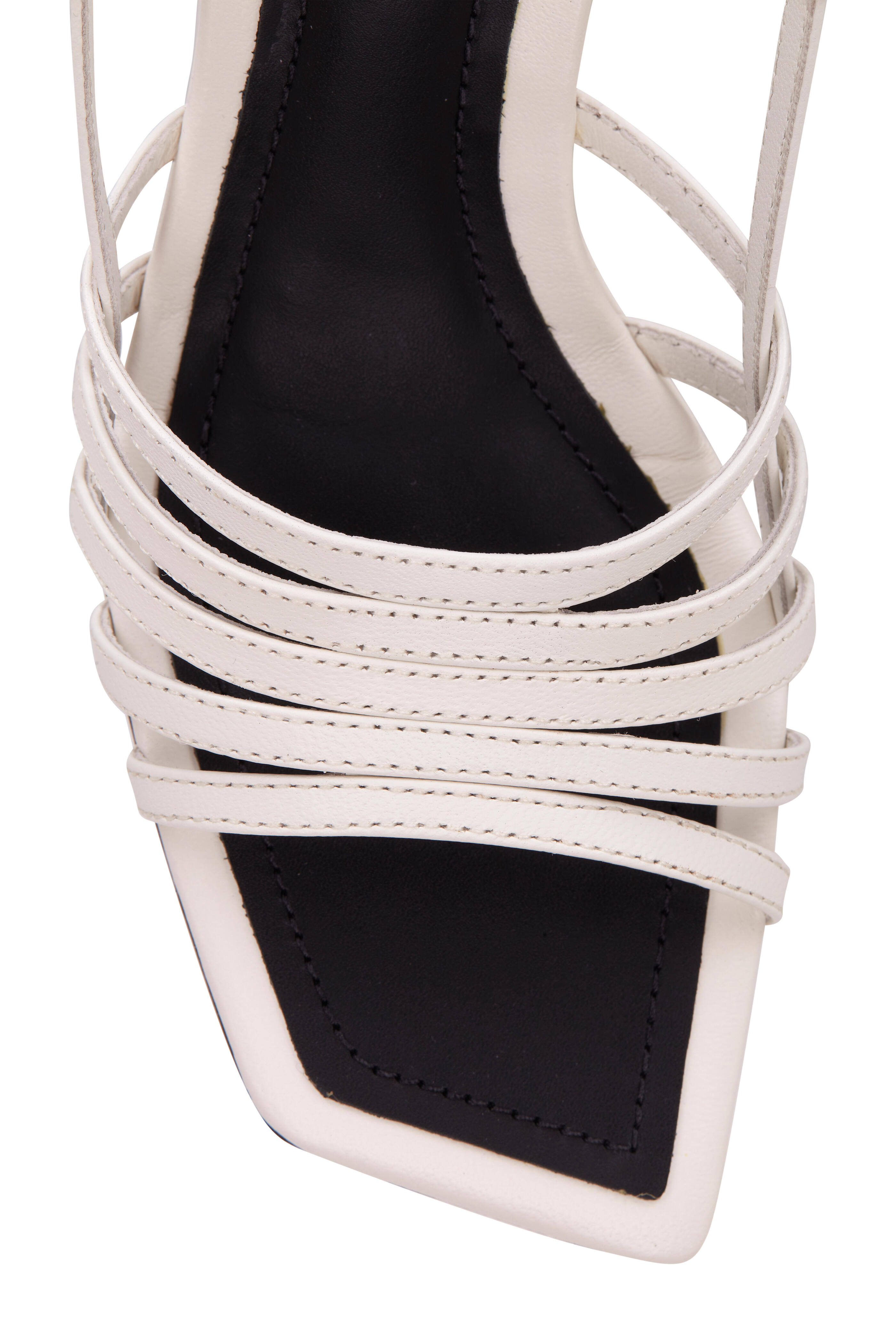 Mercedes Castillo - Julia Cream Leather Slingback Wedge