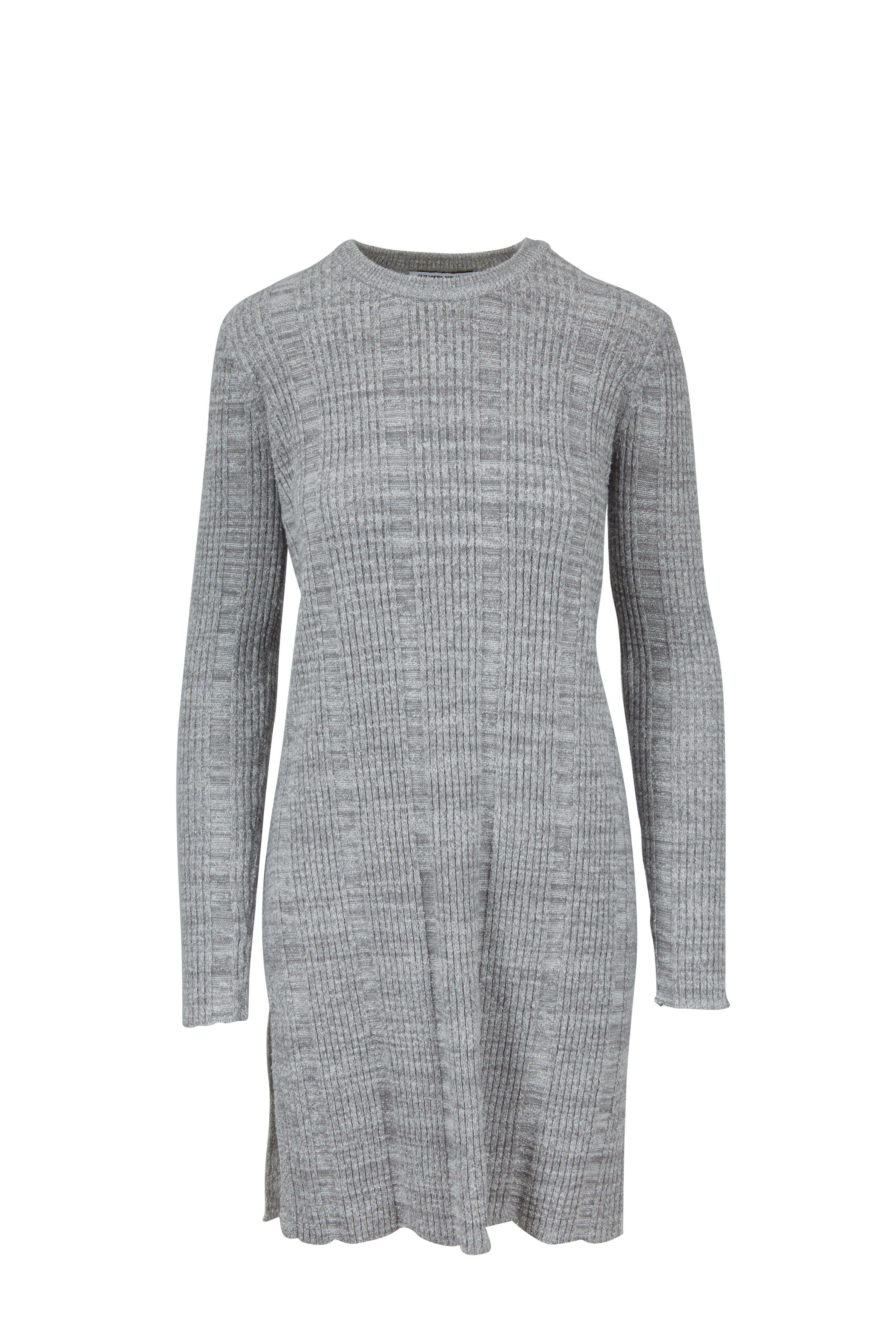 Elizabeth & James - Kellen Flannel Gray Ribbed Knit Tunic