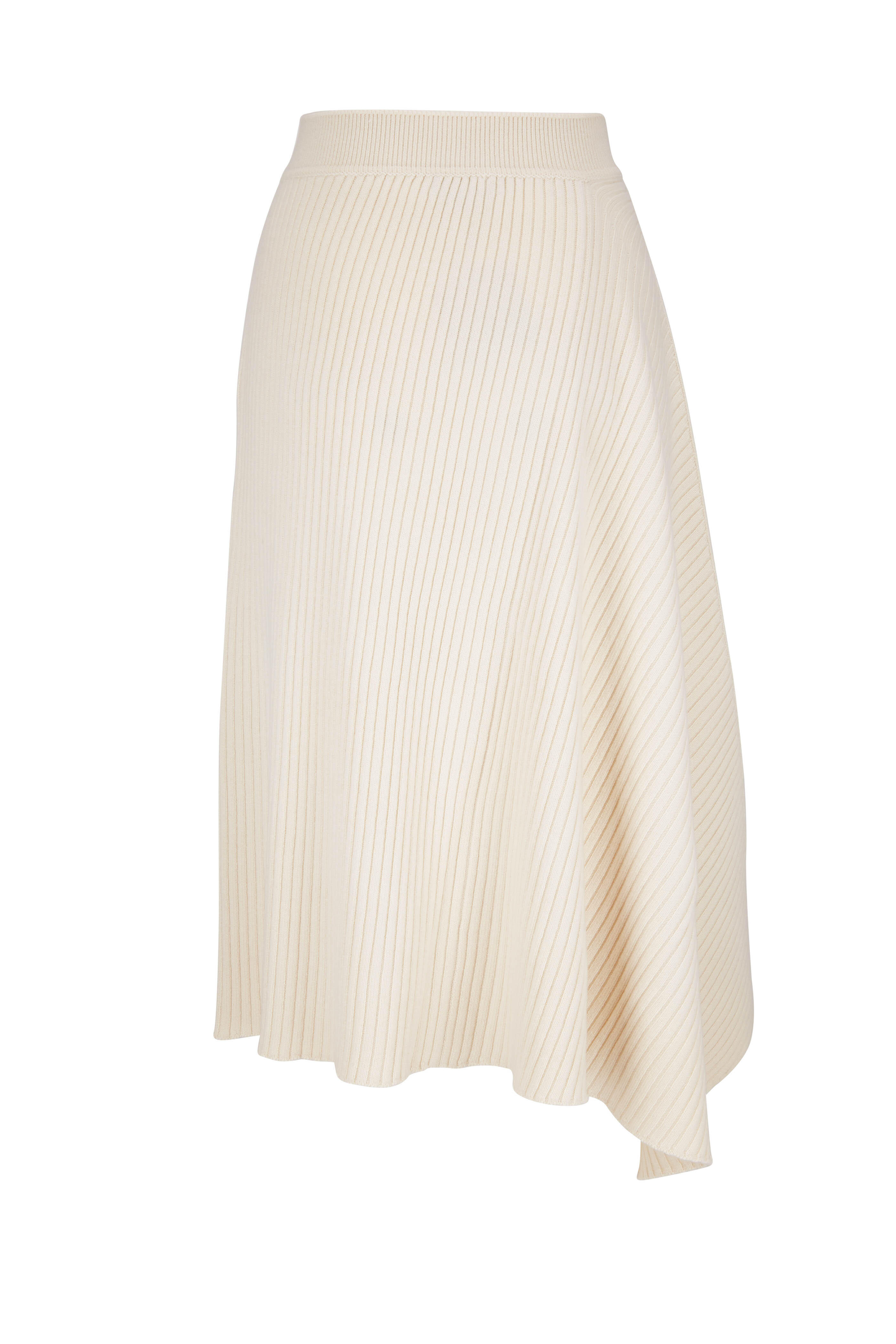 Loro Piana - Mellbreak Oat Cashmere Knit Skirt | Mitchell Stores