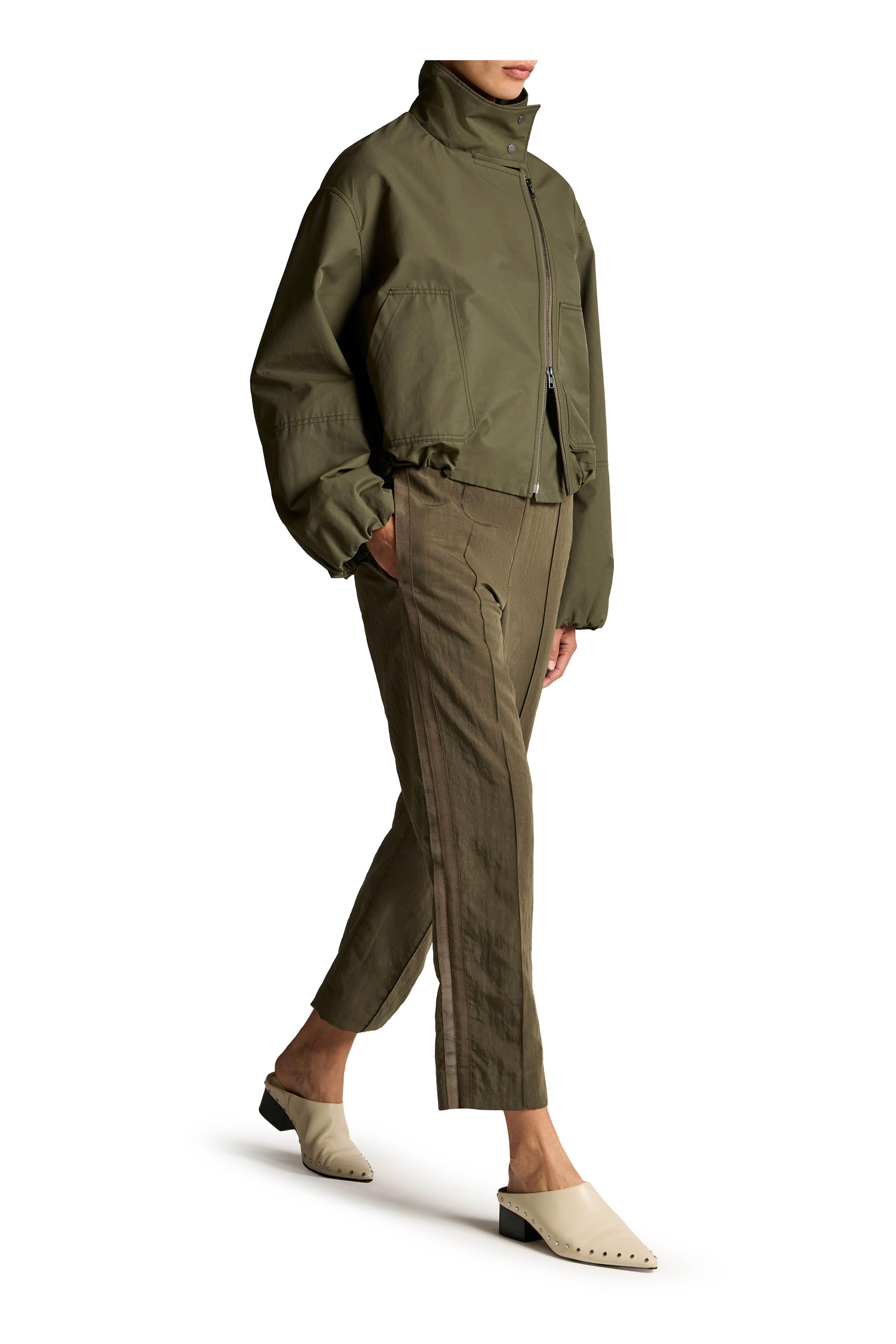 Vince - Grace Sea Green Side Strap Mid-Rise Pull-On Pant - view 4