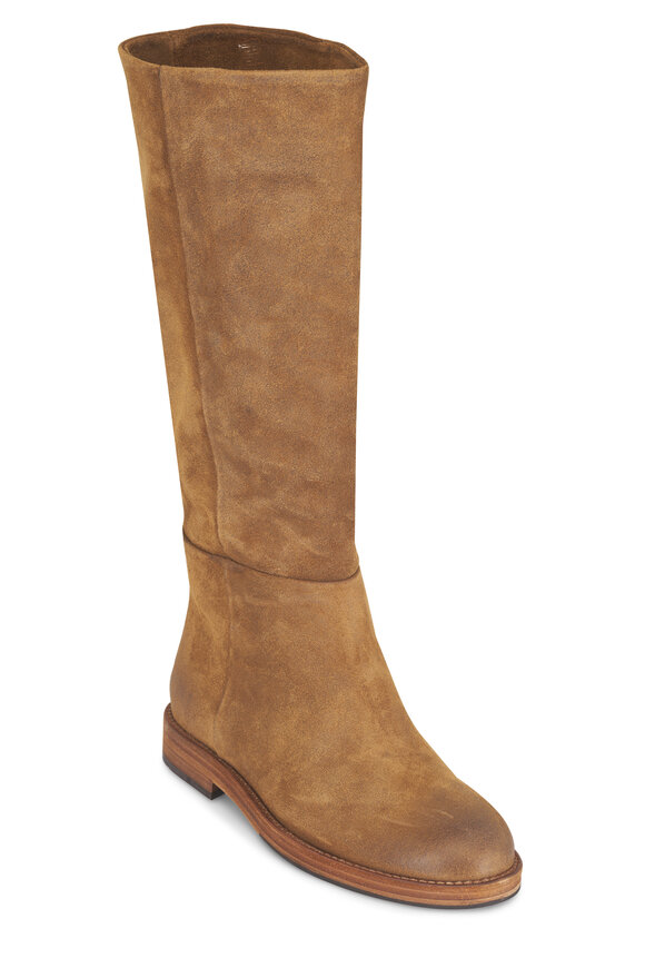 AGL Zenit Chestnut Suede Tall Boot - view 1