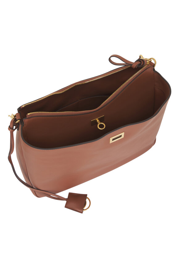 Balenciaga Medium Rodeo Tan Leather Hobo Bag - view 5