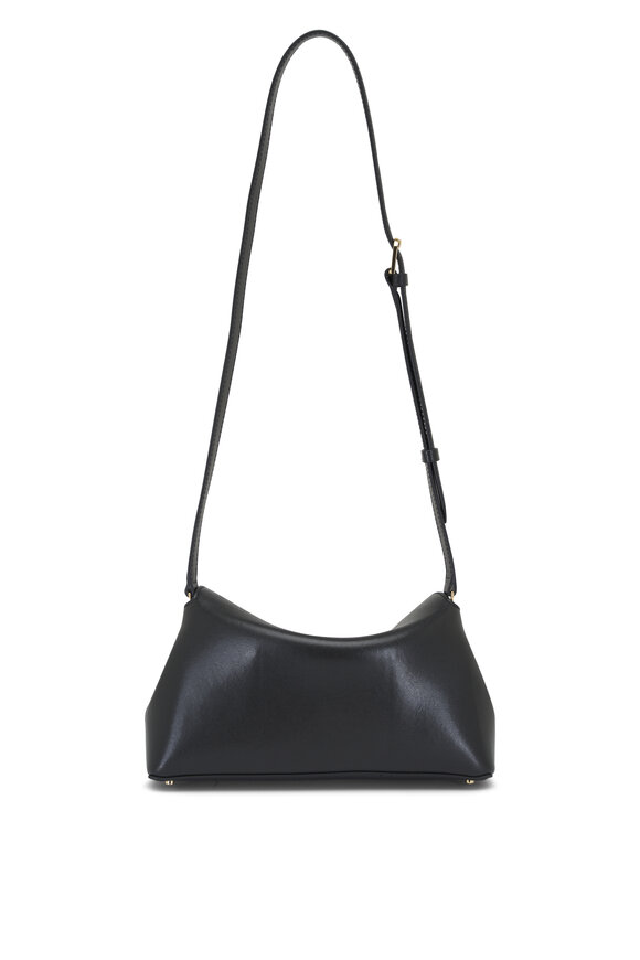 Totême - T-Lock Black Leather Clutch