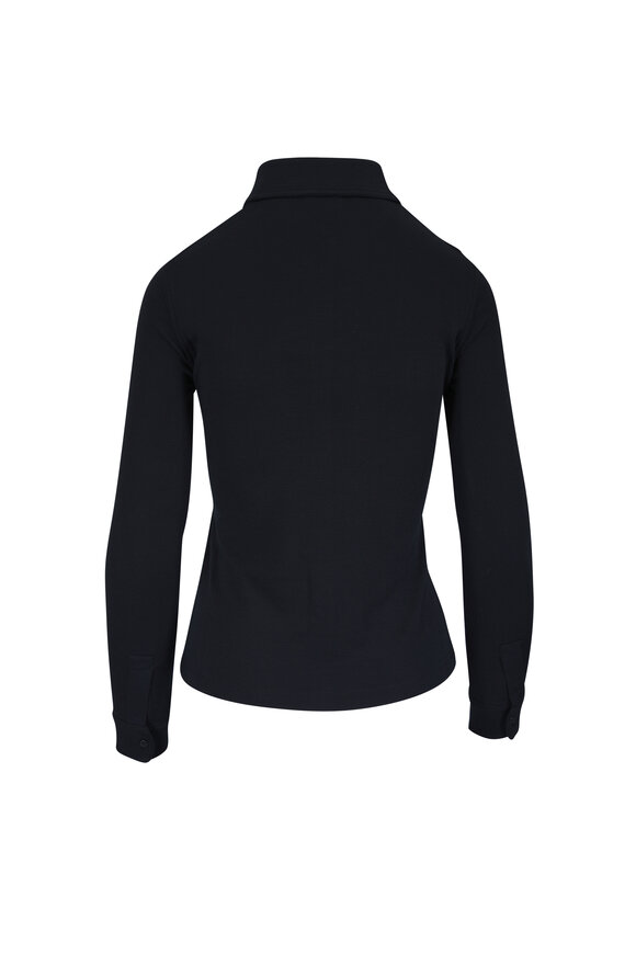 Nili Lotan Ibra Black Merino Wool Knit Top - view 2