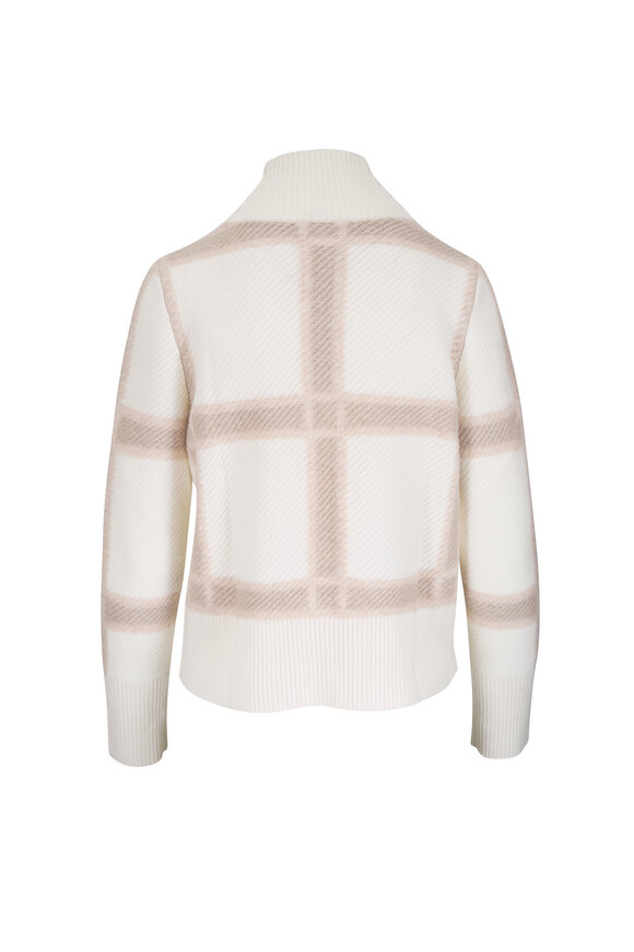 Akris Punto Cashew Intarsia Plaid Sweater - view 6