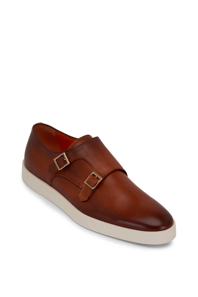 Dark Brown Hand-Buffed Leather Siena Flex Derby Shoes FW23 22028911