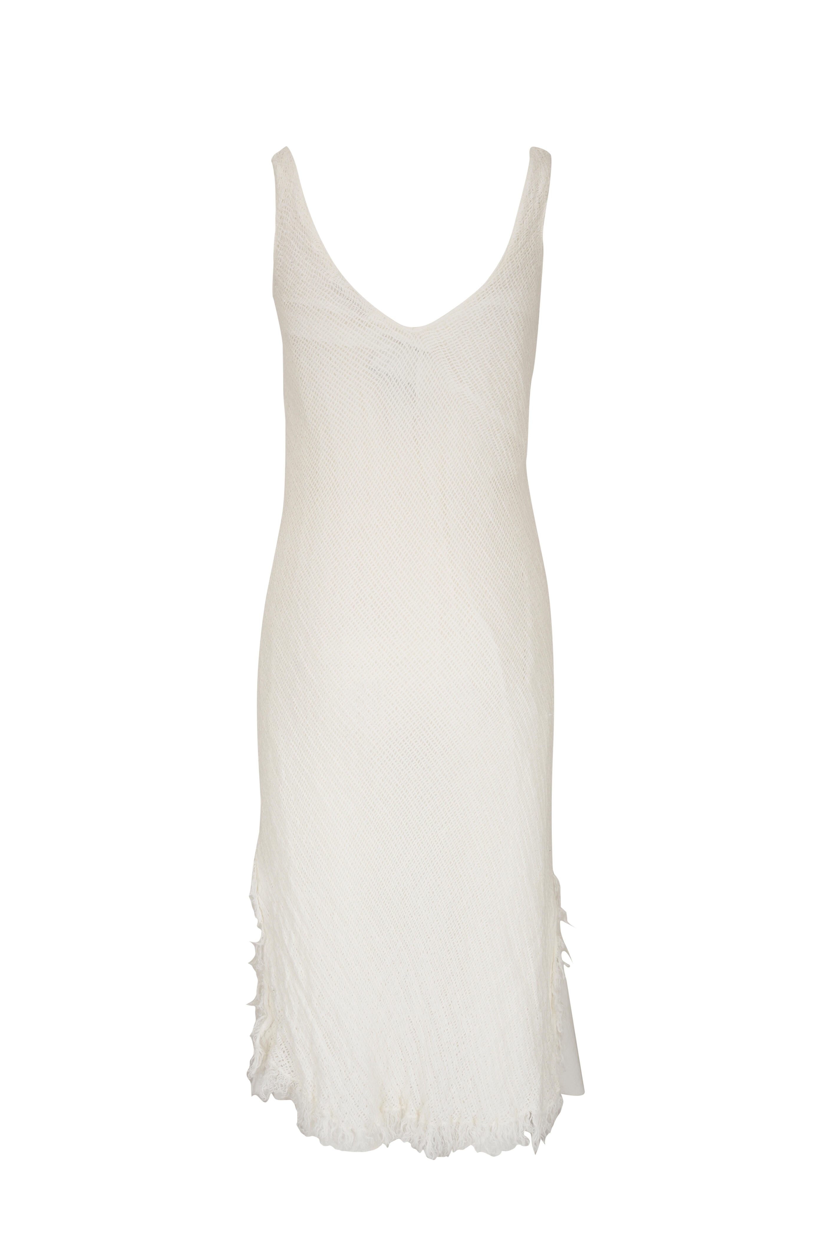 Stella Bianca - White Linen Maxi Dress