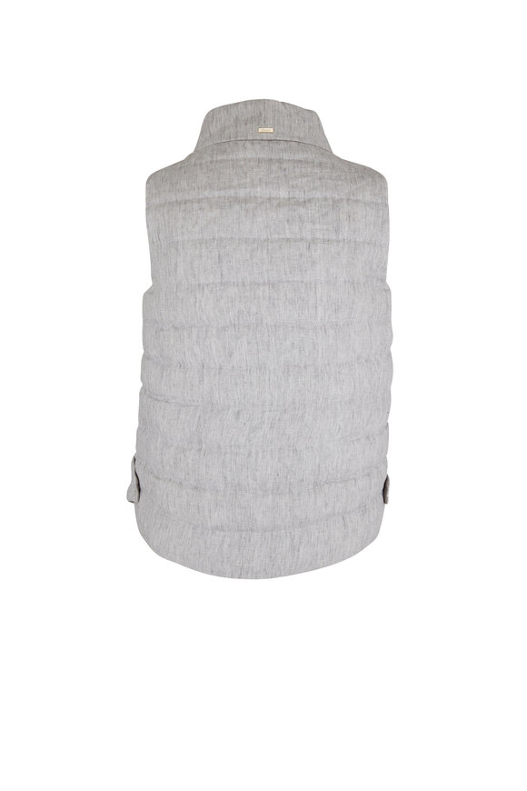 Herno - Pearl Linen Down Vest
