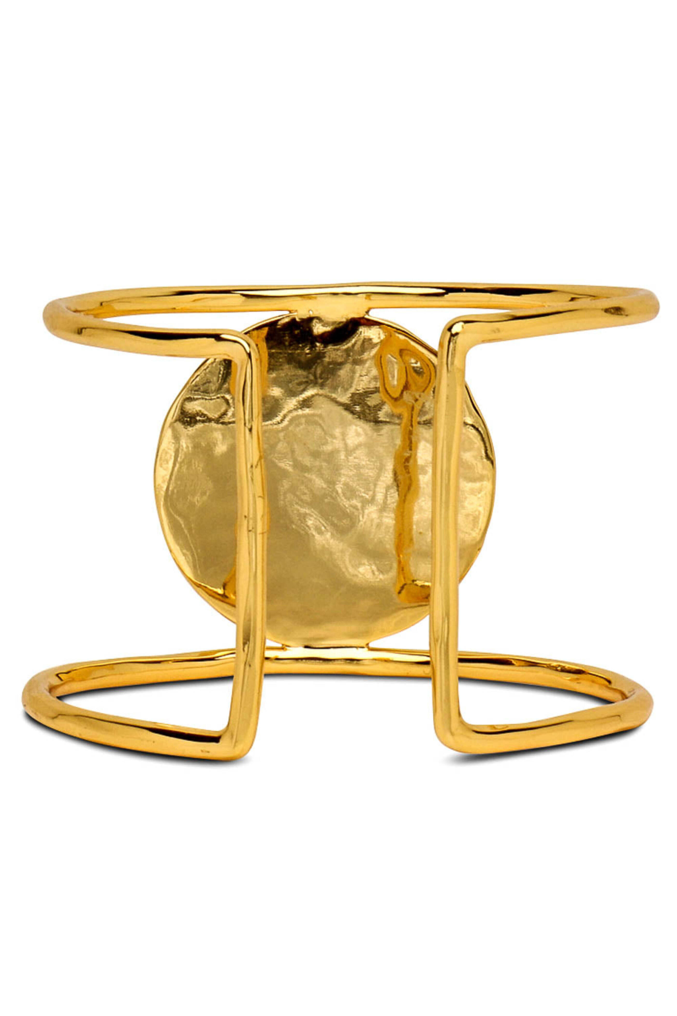 Nest Jewelry - Grey Mother of Pearl Disc Cuff