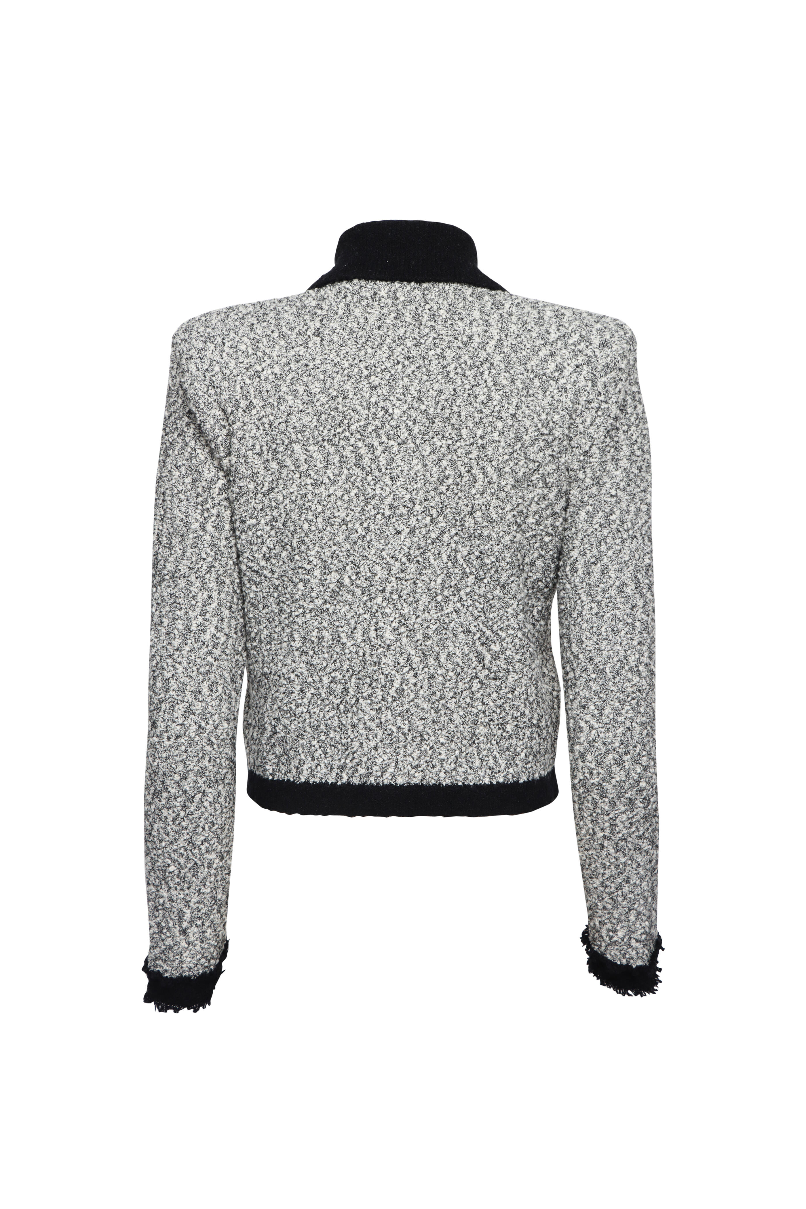 L'Agence - Arielle Black & White Knit Jacket