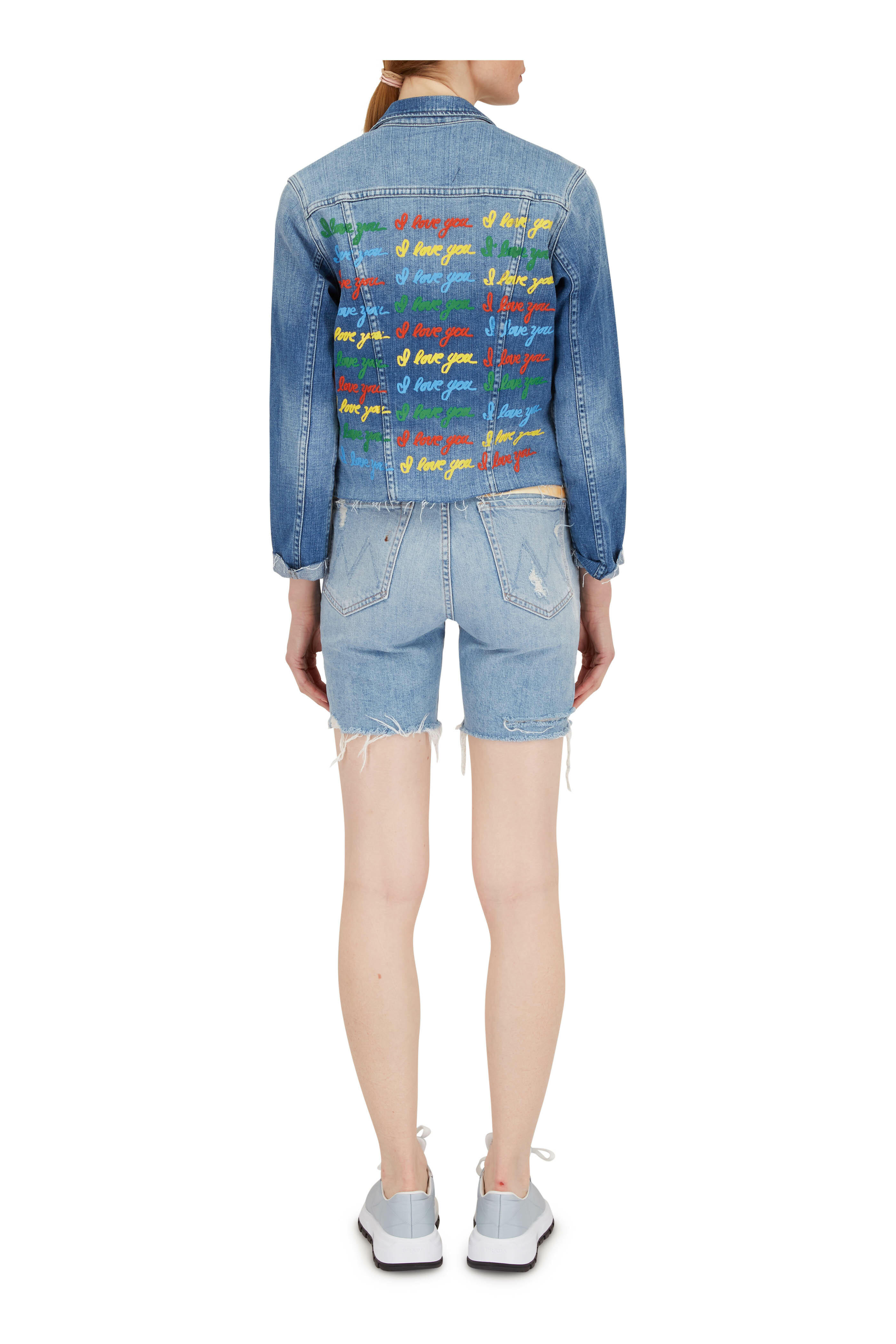 Mother - Smokin' High-Rise Frayed Jean Shorts