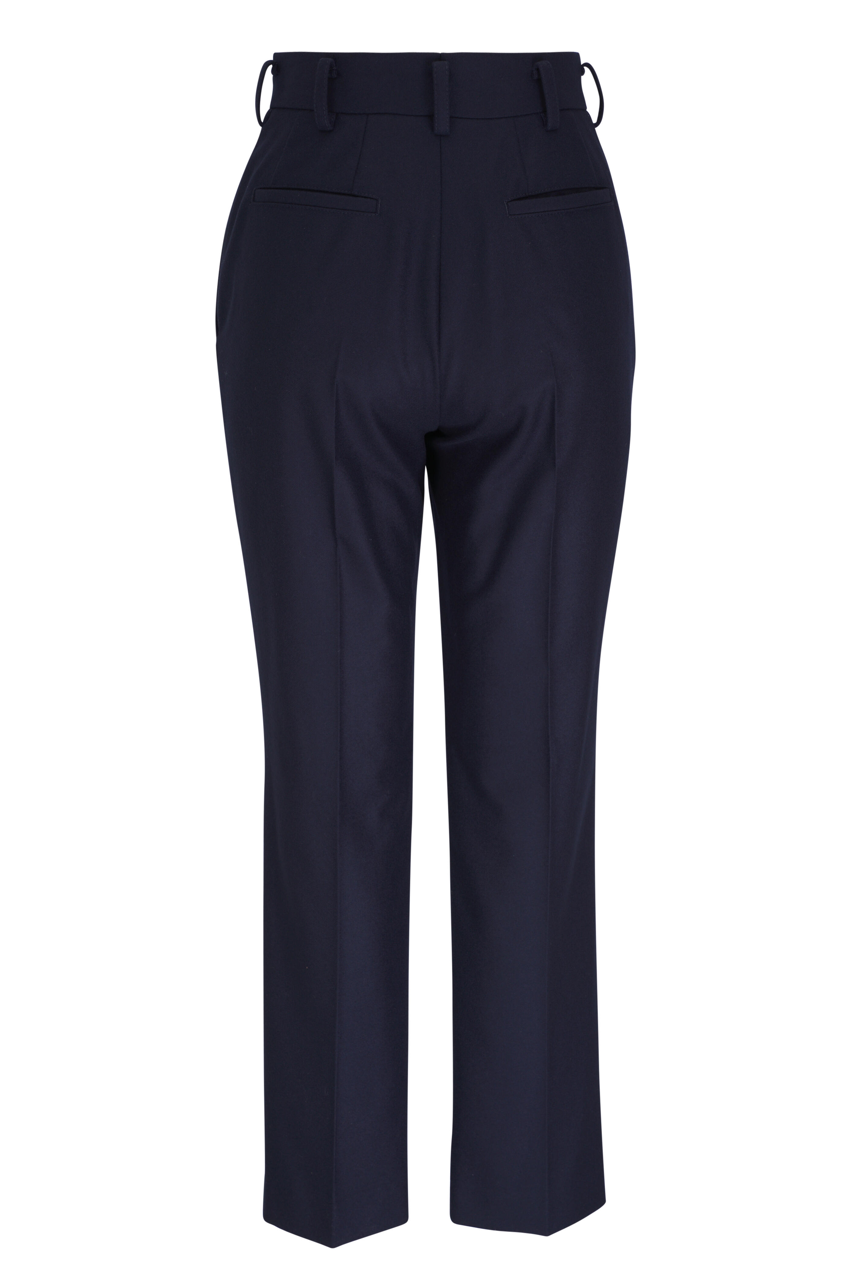 パンツ Graphpaper LORO PIANA COOK PANTS NAVY F LORO PIANA Navy Slim-Fit Stretch-Cotton Twill Trousers for