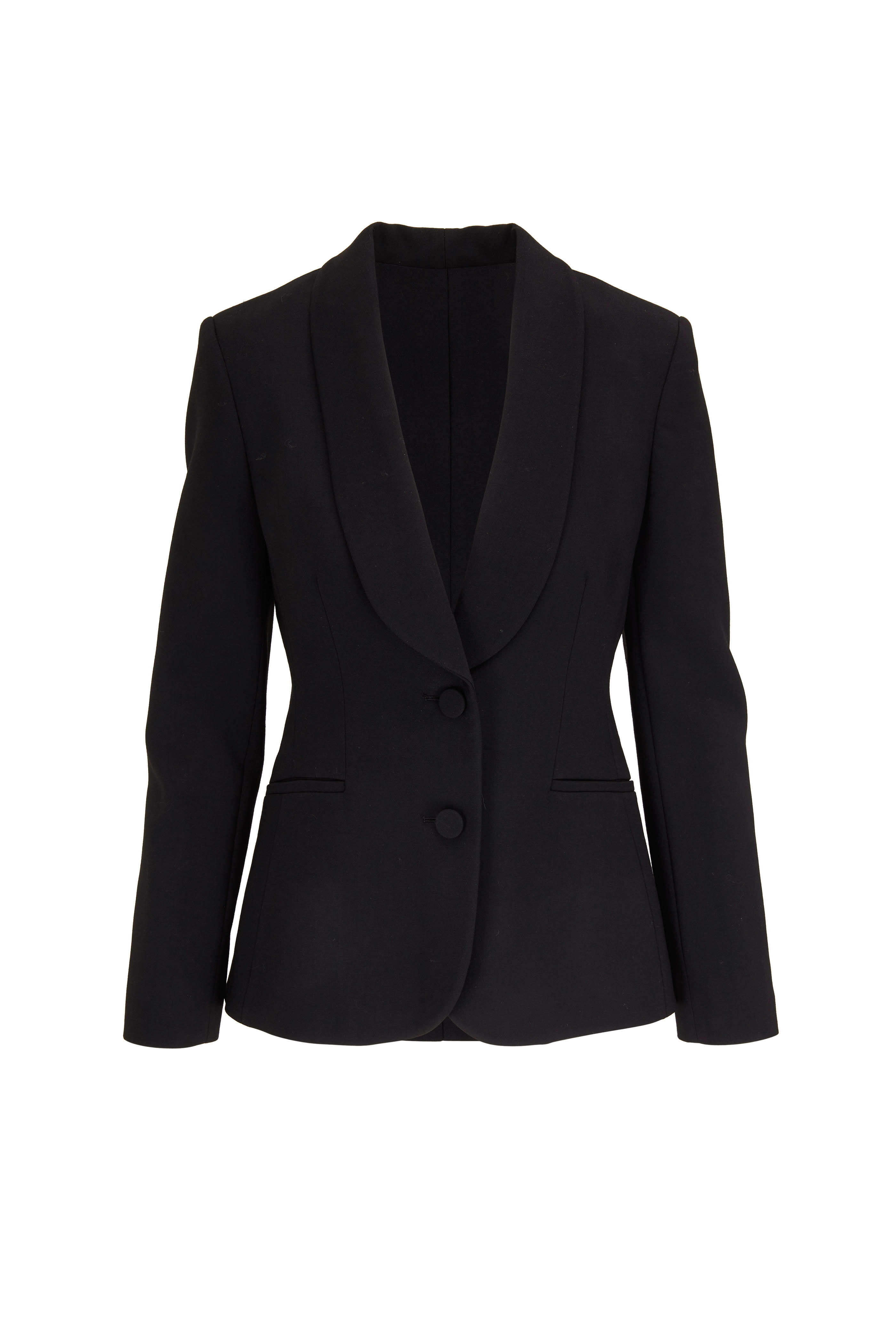 Carolina Herrera - Black Stretch Wool Tux Jacket
