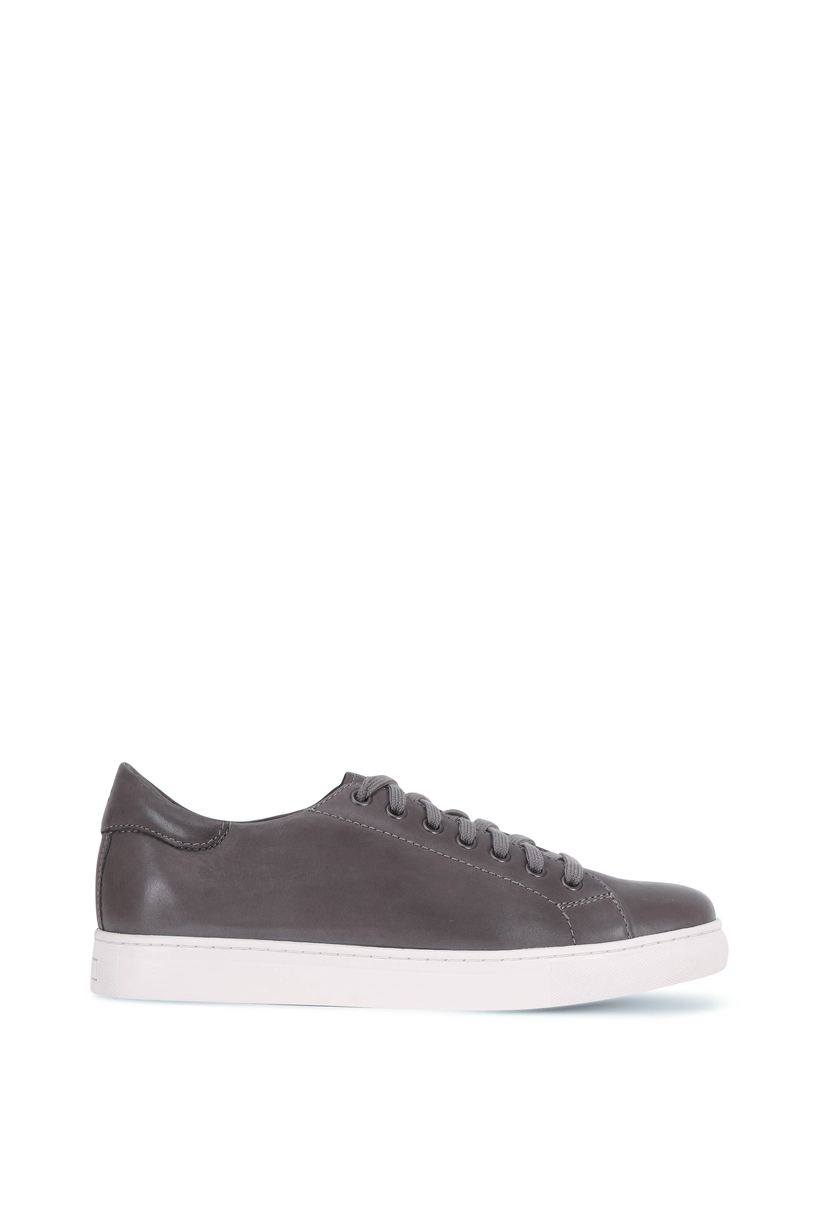 Trask Alder Gray Sheepskin Leather Sneaker Mitchell Stores