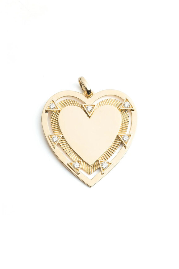 Foundrae - Oversized Engravable Heart Medallion