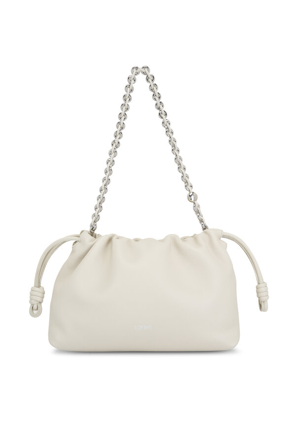 Loewe - Medium Flamenco Sea Salt Leather Chain Bag 