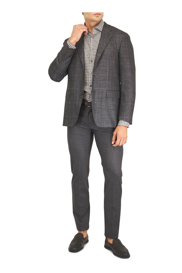 Marco Pescarolo Nerano Dark Gray Flannel Five Pocket Pant - view 2