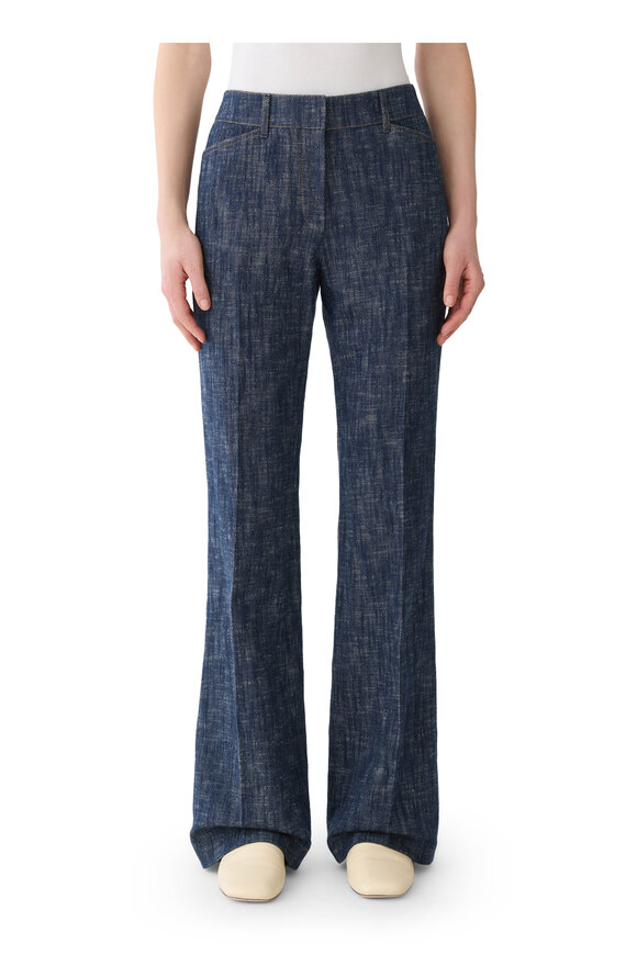 Lafayette 148 New York Reade Indigo Flare Leg Pant - view 2