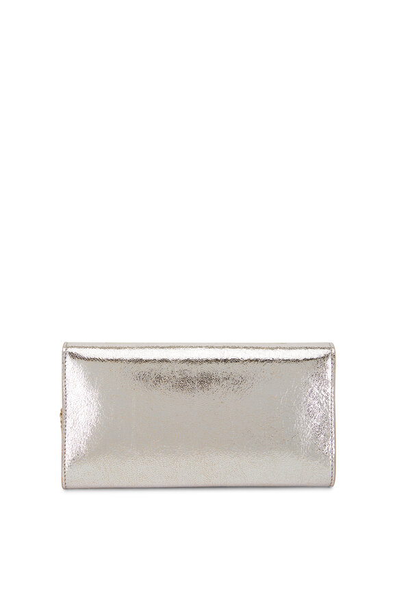 Jimmy Choo Emmie Metallic Leather Clutch - view 3