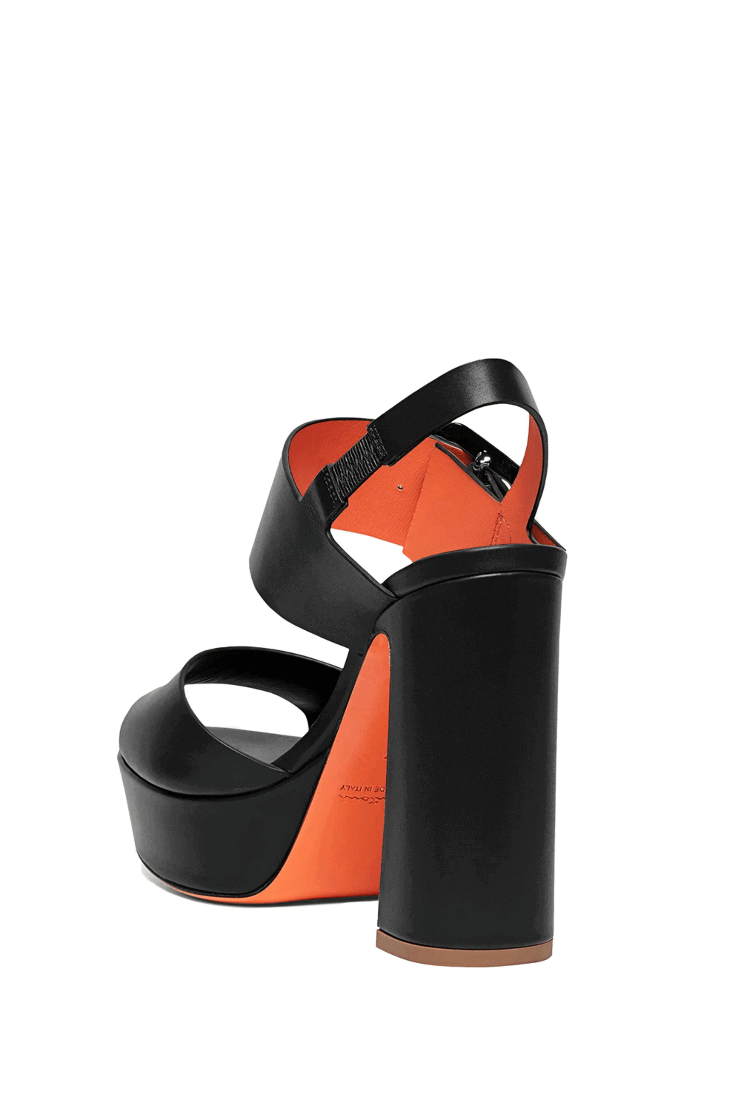Santoni - Bruxel Platform Sandal in Black | Mitchell Stores