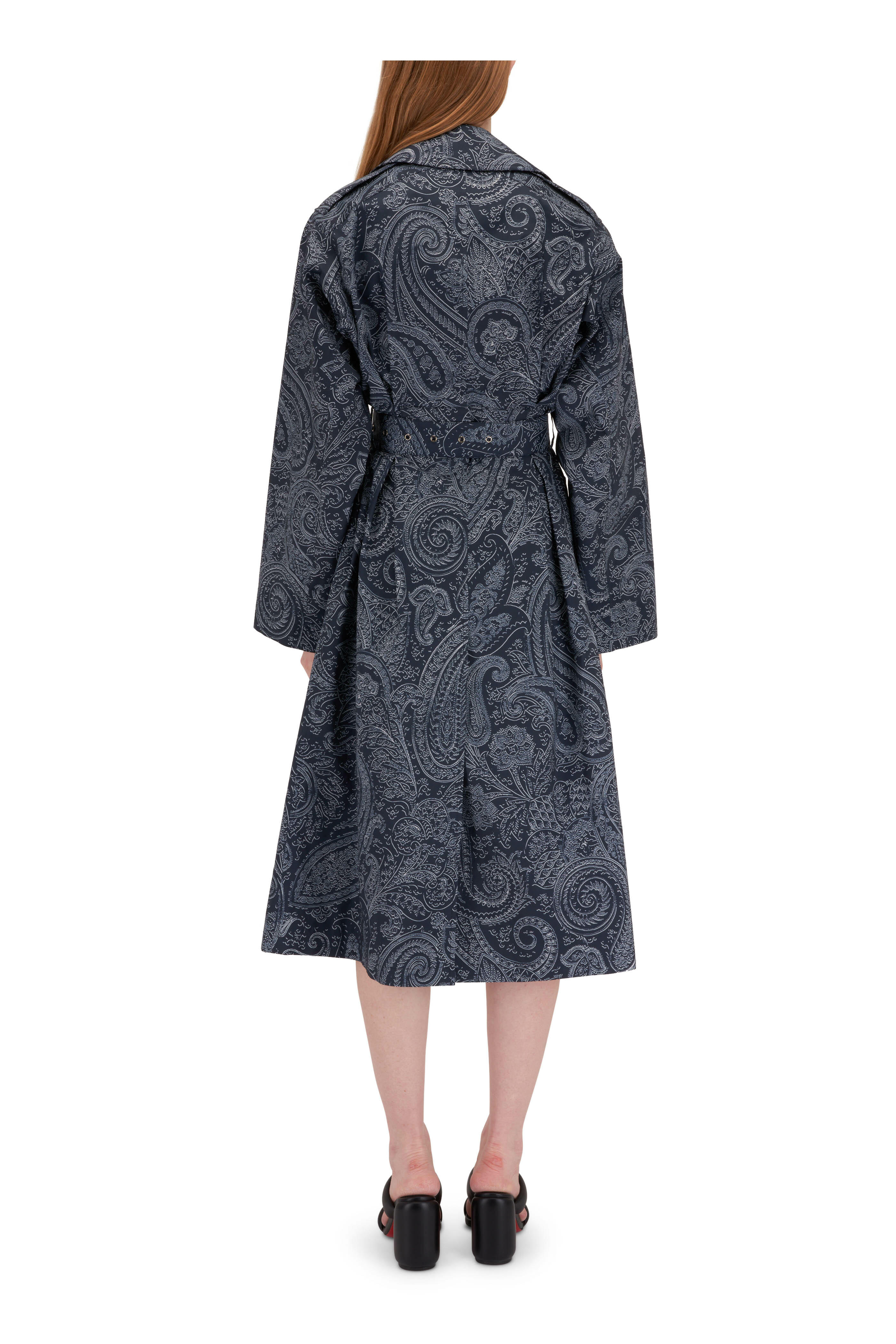 コート ETRO Woman Coat Gnawed Blue WRAA003499SADE2 X0800 ETRO: Coat woman - Gnawed Blue | Etro coat WRAA003499SADE2