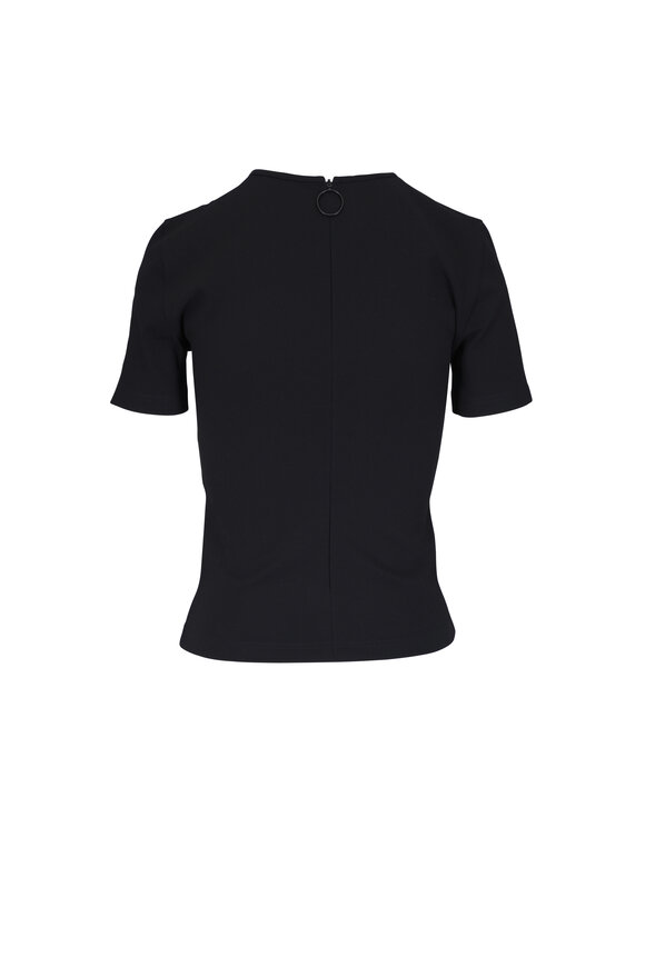 Akris Punto - Signature Jersey Fitted Black Shirt