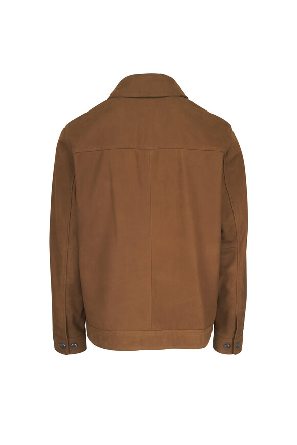 Peter Millar Jackson Brown Leather Jacket - view 2