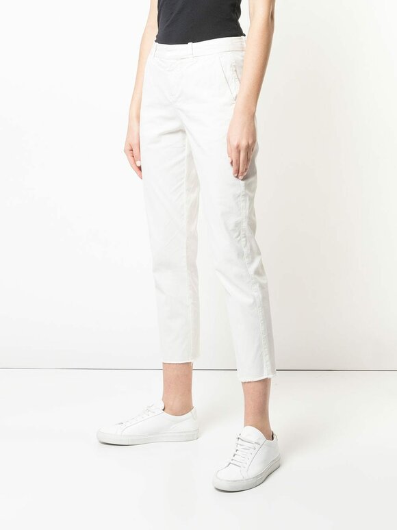 Nili Lotan - Montauk Eggshell Straight Leg Crop Pant