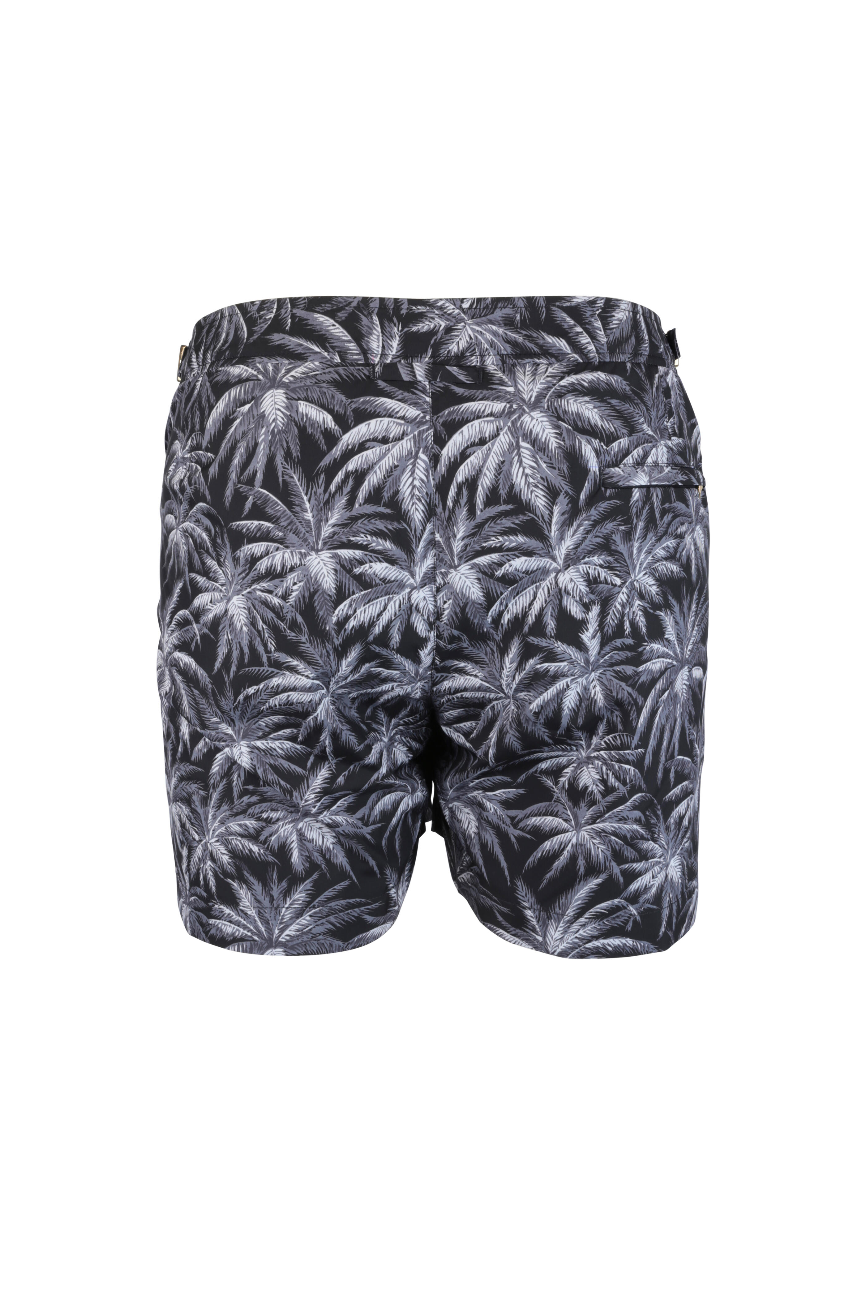Orlebar Brown - Setter Gray Palm Tree Print Swim Trunks