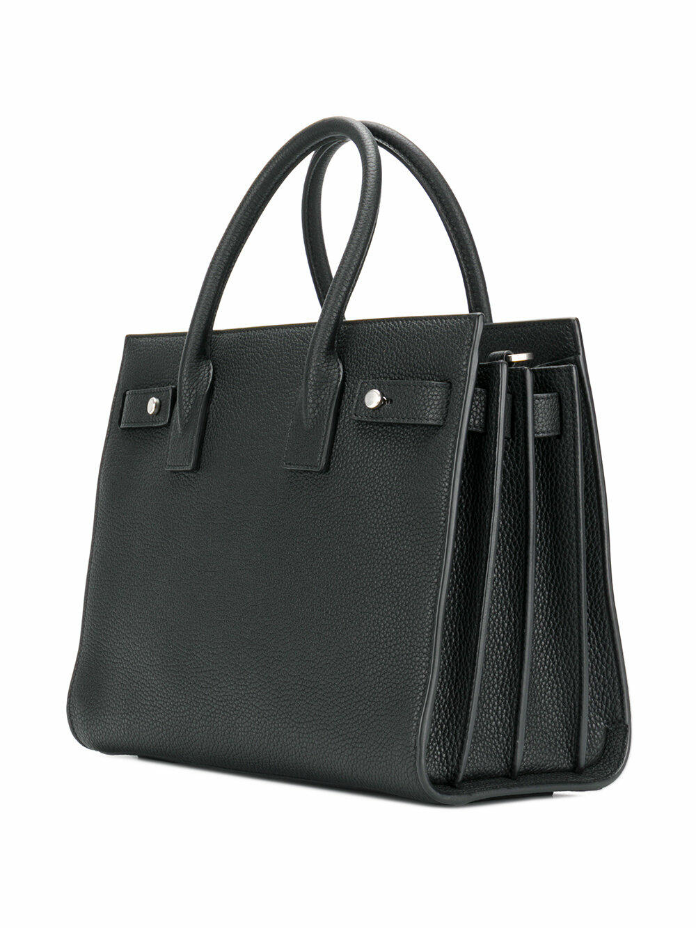 Saint Laurent - Sac De Jour Black Bonded Leather Baby Bag