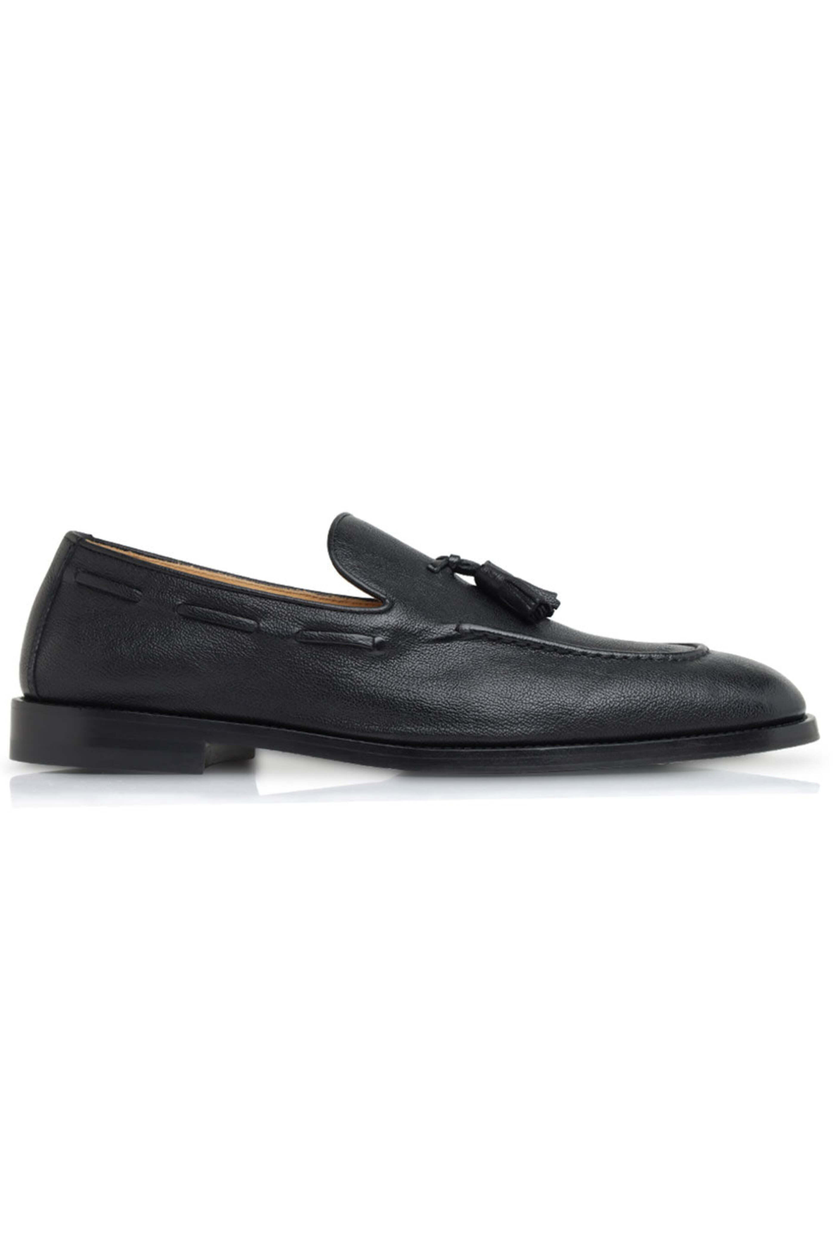 Brunello Cucinelli - Fine Grain Tassel Loafer in Black