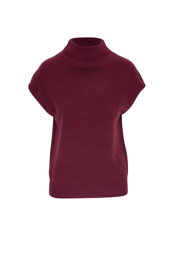 Vince - Burgundy Mock Neck Popover