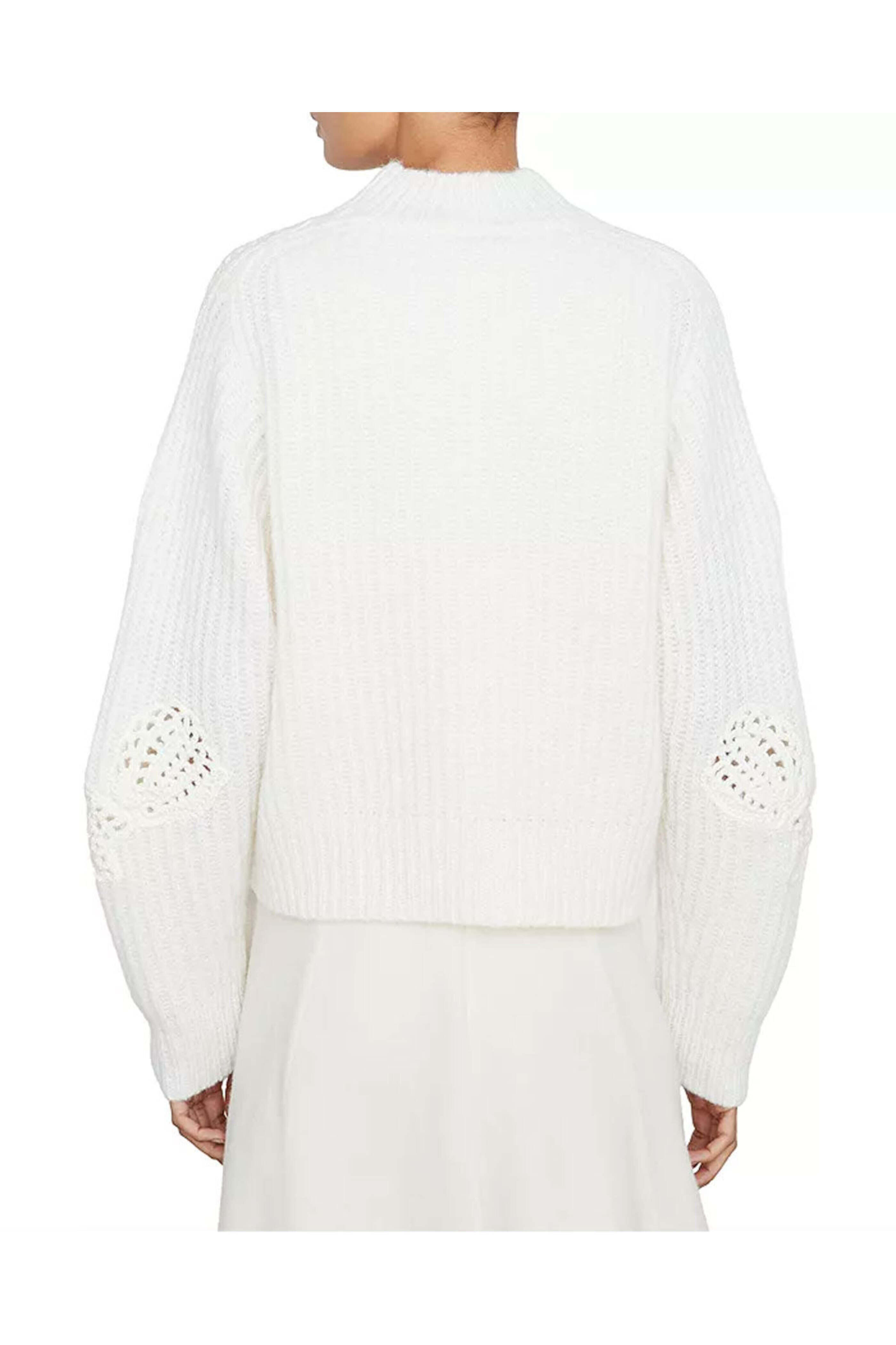 Vince - Off White Crochet Shell Sweater