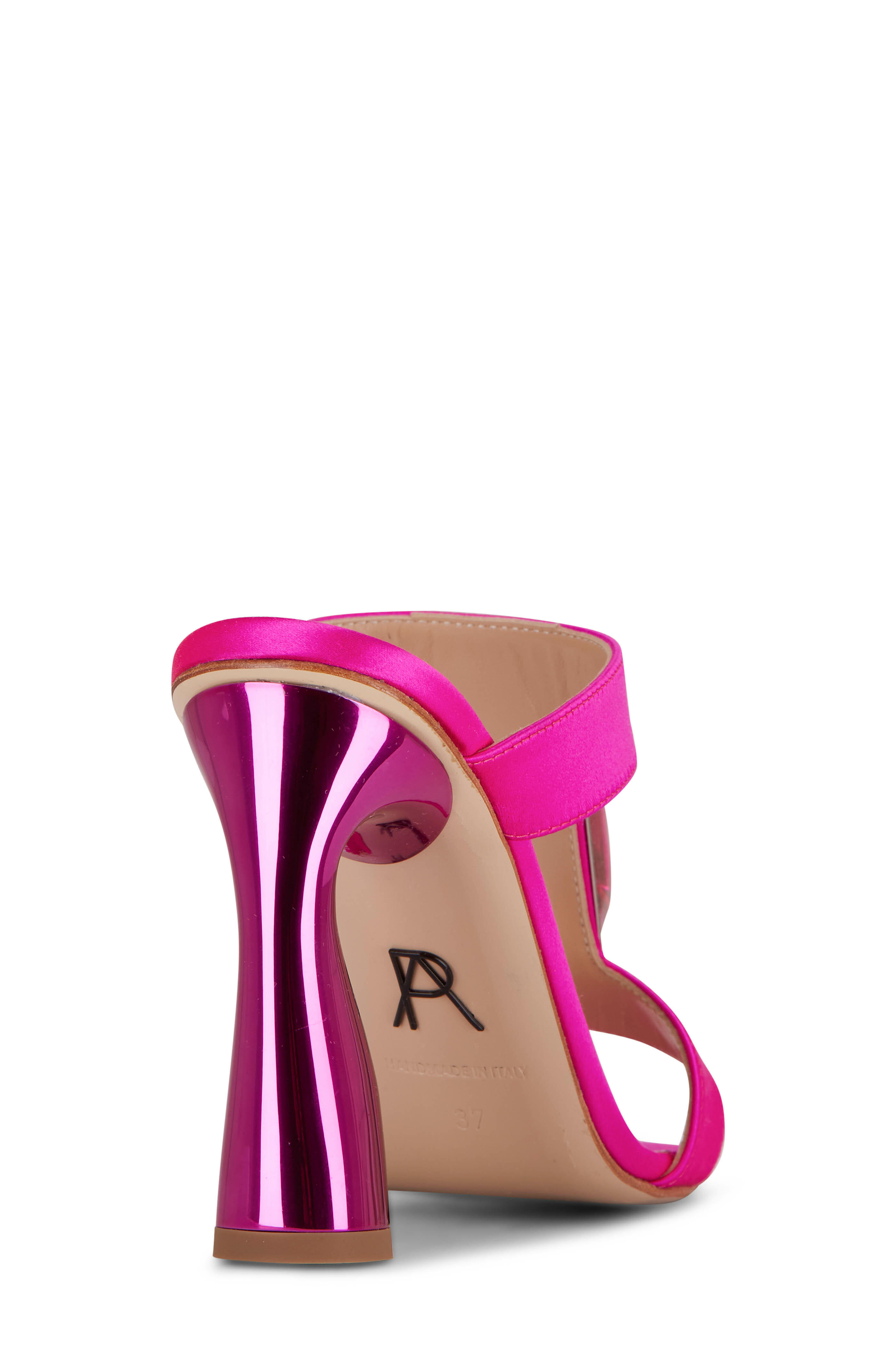 Paul Andrew - Fuchsia Cube Jewel Mule, 95mm | Mitchell Stores