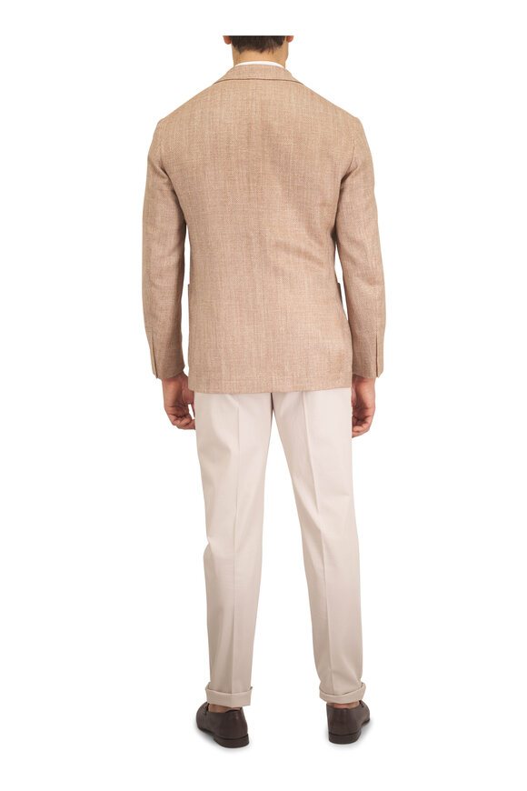 Brunello Cucinelli Jute Cotton Single Pleat Pant - view 6