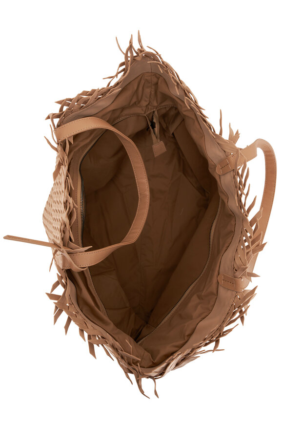 Naghedi - Havana Camel Fringe Top Tote