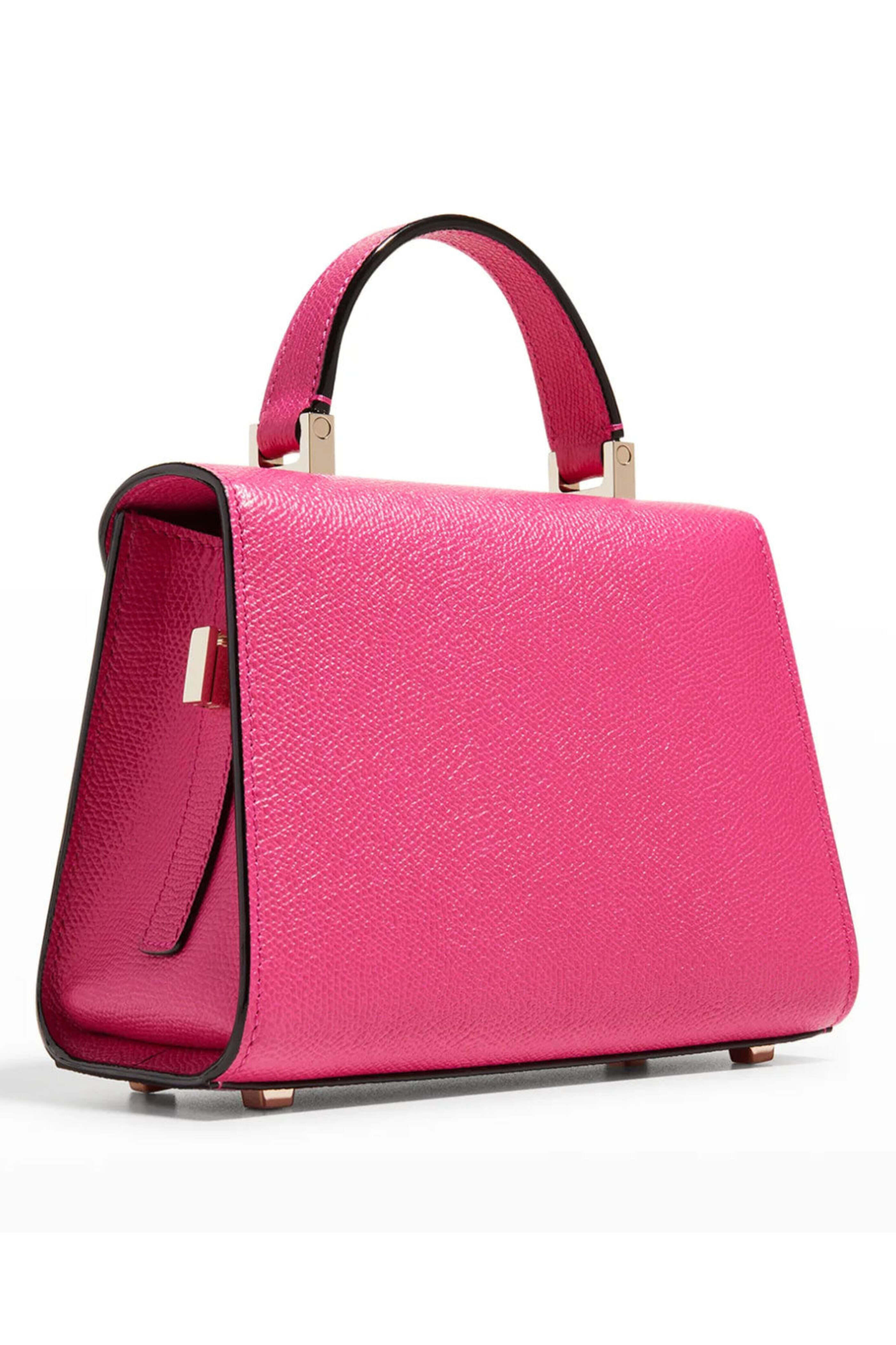Valextra - Iside Mirco Top Handle Bag in Bubblegum