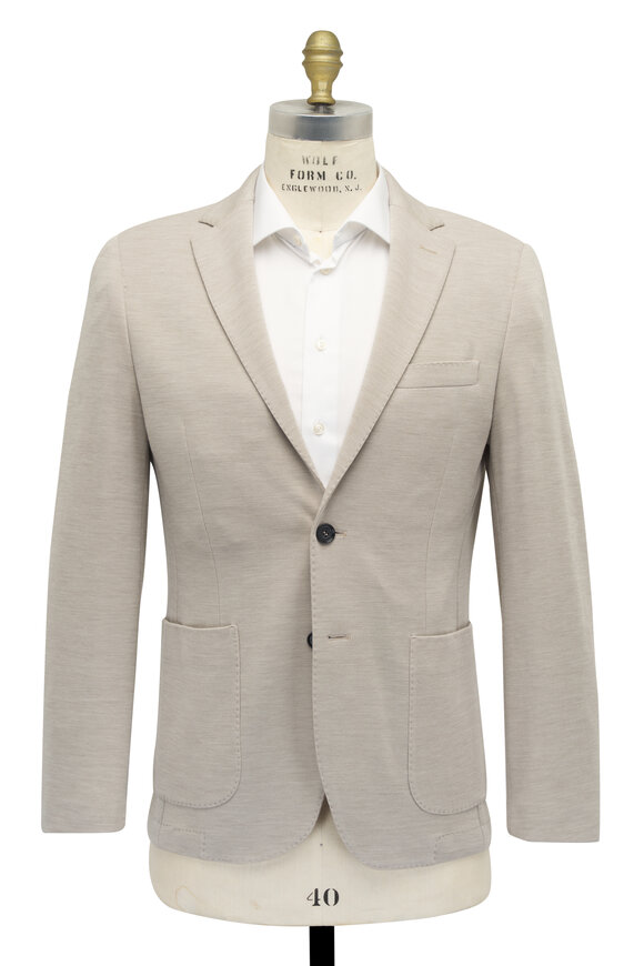 Maurizio Baldassari - Natural Wool Jersey Sportcoat