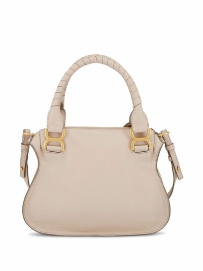 Chloé - Marcie Nomad Beige Medium Double Carry Bag